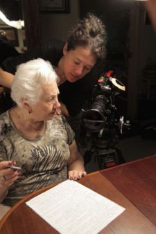 Ferne Pearlstein with Renee Firestone writing her memoir